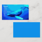 Buckel-Wal Visitenkarte (Vorne/Hinten)