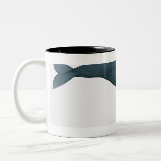 Buckel-Wal Zweifarbige Tasse (Links)