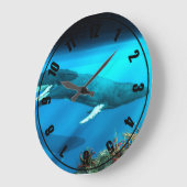 Buckel-Wale Große Wanduhr (Winkel)
