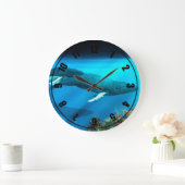 Buckel-Wale Große Wanduhr (Zuhause)