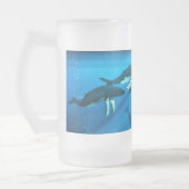 Buckel-Wale Mattglas Bierglas (Links)