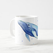 Buckel-Walwatercolor-Malerei-Keramik-Tasse Kaffeetasse (Vorderseite Links)