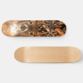 Buckeln in Herbst Camouflage Weiße Schwanz Hirsche Skateboard (Horizontal)
