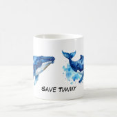 Buckelwal Hope Timmy in Aquarell Kaffeetasse (Mittel)