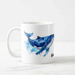 Buckelwal Hope Timmy in Aquarell  Kaffeetasse