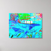 Buckelwal Leinwanddruck (Vorderseite)