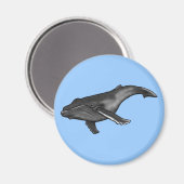 Buckelwal Magnet (Vorderseite/Rückseite)