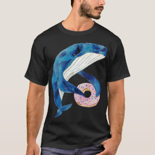 Buckelwal mit Wasserfarbe T-Shirt