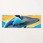 Buckelwal-Ozean-Freiheits-Sprung-Design Yogamatte (Vorderseite (Horizontal))