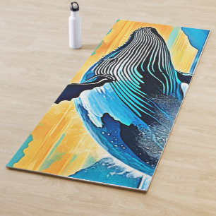 Buckelwal-Ozean-Freiheits-Sprung-Design Yogamatte