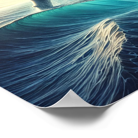 Buckelwal Poster (Ecke)