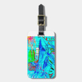 Buckelwal und Baby-Gepäckanhänger Gepäckanhänger (Vorderseite vertikal)