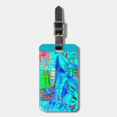 Buckelwal und Babygepäck Gepäckanhänger (Vorderseite vertikal)