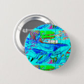 Buckelwal und Babyknopf Button (Vorne & Hinten)