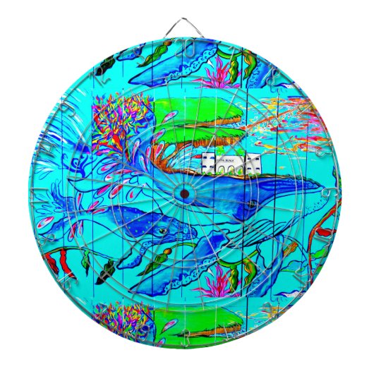 Buckelwale-Dartboard Dartscheibe (vorne)