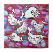 Buckelwale Fliese (Vorderseite)