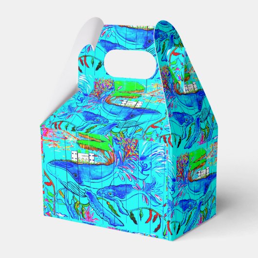 Buckelwale Geschenkschachtel (Rückseite)