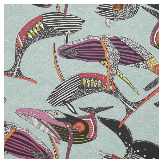 Buckelwale Opal Stoff (Muster)