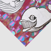 Buckelwale Seidenpapier (Detail)