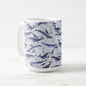 Buckelwale und Finnwale Kaffeetasse (Vorderseite Links)