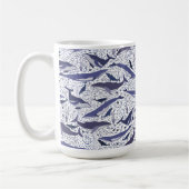 Buckelwale und Finnwale Kaffeetasse (Links)