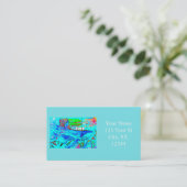 Buckelwale-Visitenkarte Visitenkarte (Stehend Vorderseite)