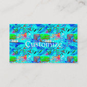 Buckelwale-Visitenkarte Visitenkarte (Rückseite)