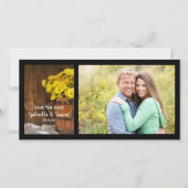 Bucket and Daisies Country Wedding Save the Date (Vorderseite)