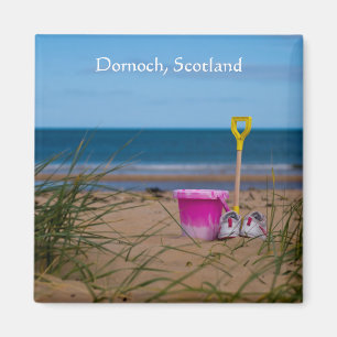 Bucket and Spade auf Dornoch Beach Magnet