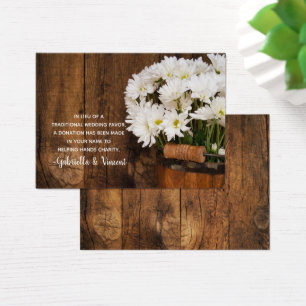 Bucket Daisies Country Wedding Wohltätigkeit Fevor
