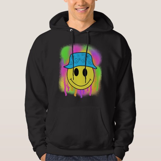Bucket Hat Smiley Hoodie (Vorderseite)