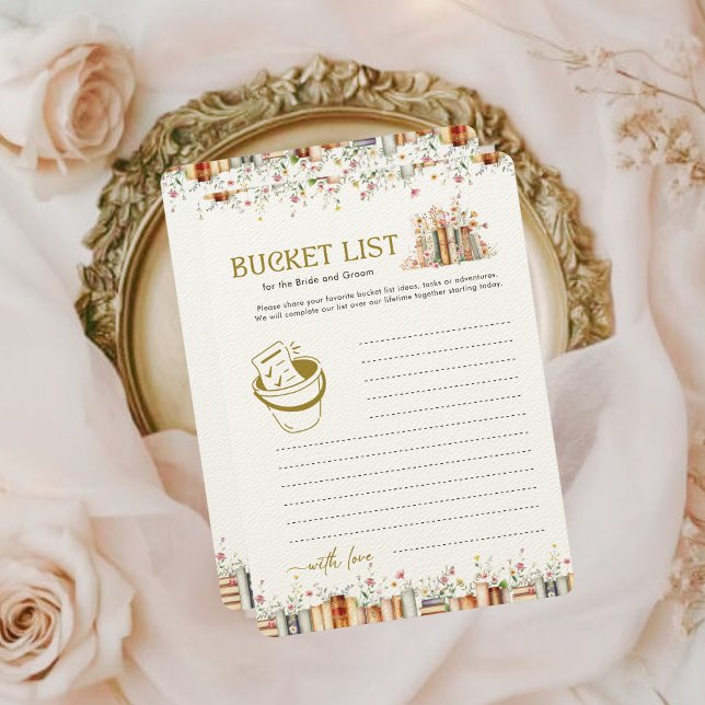 Bucket List Book-Themed Game for Bride & Groom (Von Creator hochgeladen)
