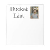Bucket List Notizblock (Vorderseite)