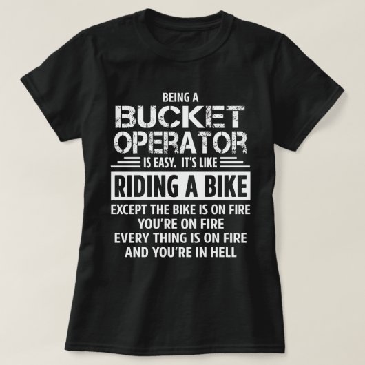 Bucket-Operator T-Shirt (Design vorne)