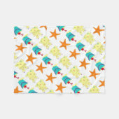 Bucketbucketstrand von Starfish Sand Toys Castle Fleecedecke (Vorderseite (Horizontal))