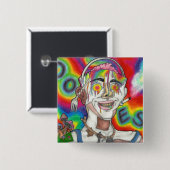 "Buckethead" Original Square Button (Vorne & Hinten)