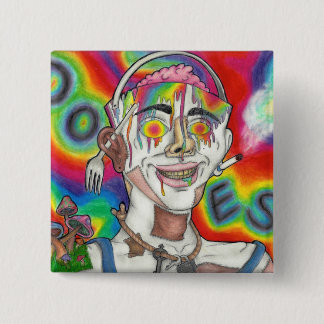 "Buckethead" Original Square Button