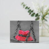 Buckethut auf Kids-Swing Postkarte (Stehend Vorderseite)