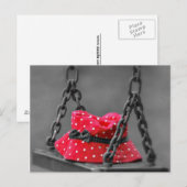 Buckethut auf Kids-Swing Postkarte (Vorne/Hinten)