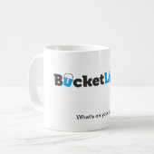 BucketList.org-Tasse Kaffeetasse (Vorderseite Links)