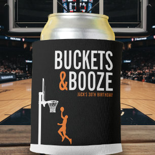Buckets & Booze Erwachsenen-Basketball-Geburtstags Dosenkühler