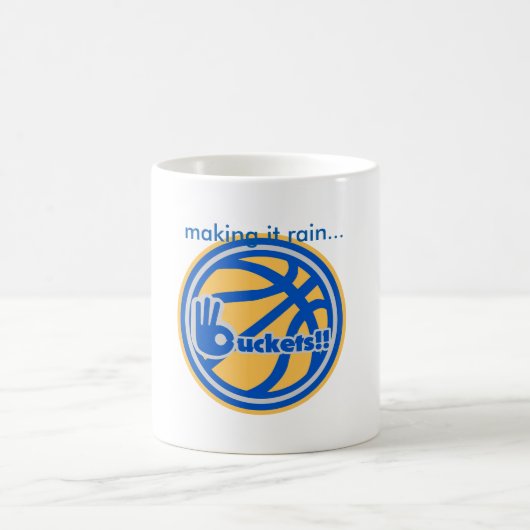 buckets Goldbasketball-Logo-Tasse Kaffeetasse (Mittel)