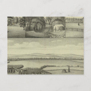 Buckeye Farm, Chase Landkreis, Kansas Postkarte