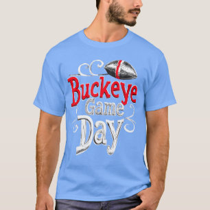 Buckeye Game Day Ohio Heimatsstaat Vintage Swirl v T-Shirt
