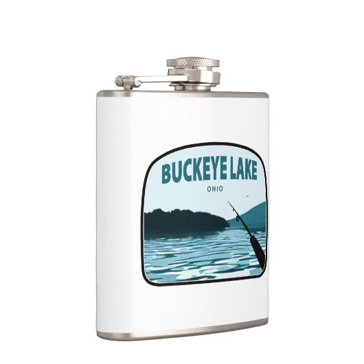 Buckeye Lake Ohio Angelrute Flachmann (Rechts)