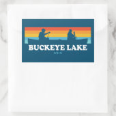 Buckeye Lake Ohio Canoe Rechteckiger Aufkleber (Tasche)