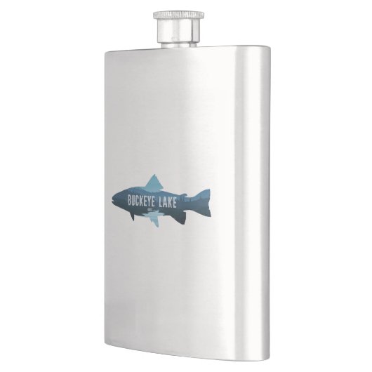 Buckeye Lake Ohio Fish Flachmann (Links)