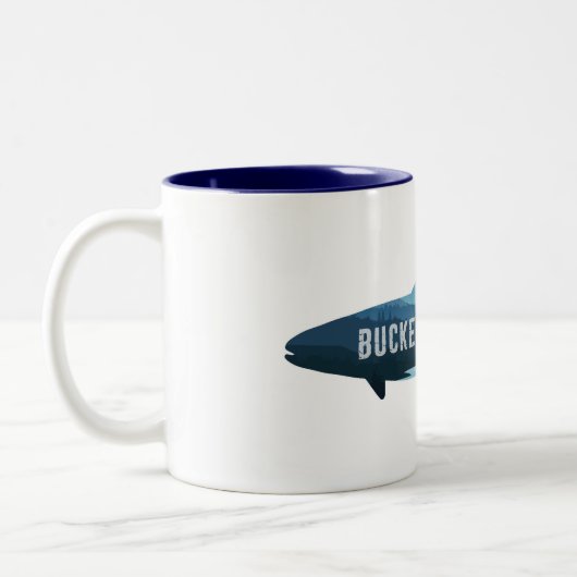Buckeye Lake Ohio Fish Zweifarbige Tasse (Links)