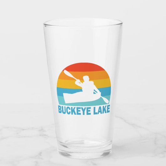 Buckeye Lake Ohio Kayak Glas (Vorderseite)