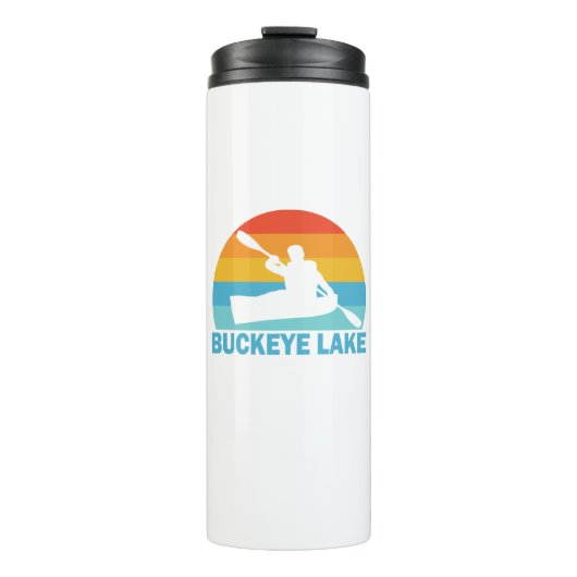 Buckeye Lake Ohio Kayak Thermosbecher (Vorderseite)